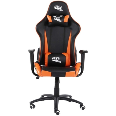 Silla Gaming 1337 Industries GC757SP/BO Negro - Naranja