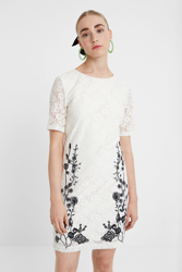 Vestido crochet floral - WHITE - 44 características