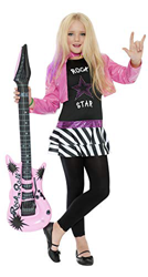 Disfraz de rockera para niña en oferta