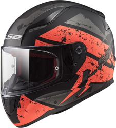 LS2 FF353 Rapid Deadbolt Casco Negro Naranja S en oferta
