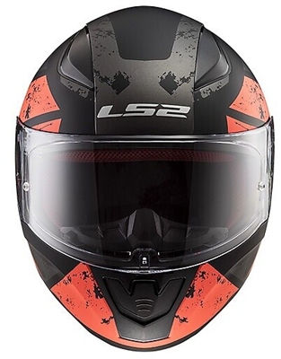 LS2 FF353 Rapid Deadbolt Casco Negro Naranja S