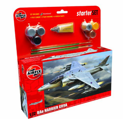 KIT MAQUETA BAE HARRIER GR9A +PINTURA+PINCEL+PEGAMENTO 1:72 AIRFIX A55300 características