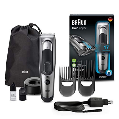 Braun HC5090  Máquina de cortar pelo profesional cortapelos con 17 ajustes  