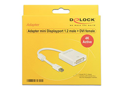 DeLOCK 62604 Adaptador de Cable Mini Displayport 1.2 DVI-I 24+5 Blanco - Adaptador para Cable (Mini Displayport 1.2, DVI-I 24+5, Male Connector/Female características