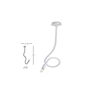 Deckenleuchte Diele E14 Küche Kunststoff Acryl weiss