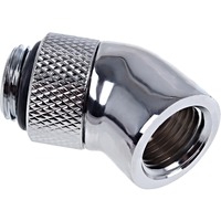 Alphacool Eiszapfen 45 Degree Angled Rotary Adaptor - Chrome