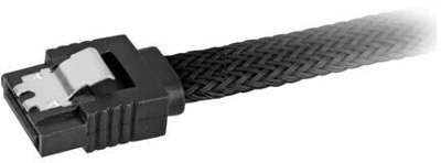 0.45m, 2xSataIII cable de SATA 0,45 m SATA 7-pin Negro