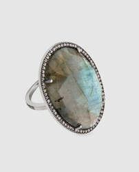 Tous - Anillo Dinah De Plata, Diamantes Y Gemas en oferta