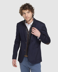 Studio Classics - Americana De Hombre Slim Azul Marino características