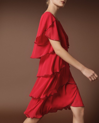 Woman Fiesta El Corte Inglés - Vestido Corto Con Capas Y Vivo De Abalorios,  precio y características - Shoptize
