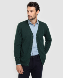 Emidio Tucci - Chaqueta De Lana 100% Cashmere De Hombre Verde Con Botones características