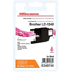 Cartucho de tinta Office Depot compatible brother lc1240m magenta precio
