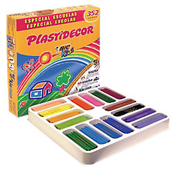 Lápices de cera PLASTIDECOR Kids colores surtidos 1 2cm (l) x 8mm (Ø) 352 unidades precio