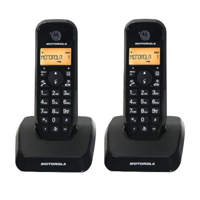 Teléfono inalámbrico Motorola S12 duo negro Dect