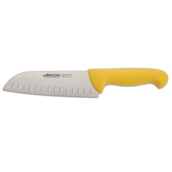 Cuchillo Santoku Arcos Colour - Prof  290600 de acero inoxidable y mango ergonómico características