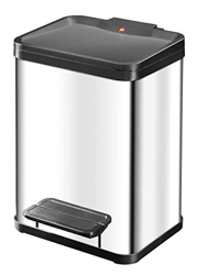 Cubo con pedal Oko Uno Plus tamaño M 17 L acero inox 0619-200 precio