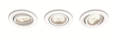 Philips Lighting Shellbark Iluminación empotrable de 4,5 W y 500 lúmenes GU10, 4.5 W, Blanco