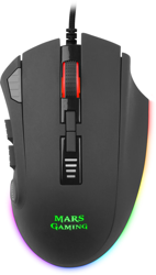 Mars Gaming MM418 - Ratón PC, 32000DPI, Pixart 3389PRO, Pesos, 12 Botones, #2663 características