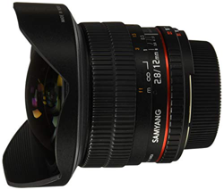 Samyang F1112103101 - Objetivo fotográfico DSLR para Nikon F Ae (Distancia Focal Fija 12mm, Apertura f/2.8-22 ED AS NCS, Ojo de Pez), Negro precio