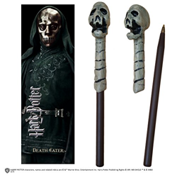Varita boligrafo y marcapaginas Death Eater Skull Harry Potter en oferta