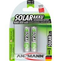 Ansmann 2x AA Mignon HR6 800mAh Solar 1,2V NiMH Akku (5035513)