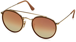 Ray-Ban Round Double Bridge RB3647N 001/7O (gold/copper gradient flash) en oferta