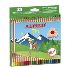 Alpino Tri estuche 24 lápices características