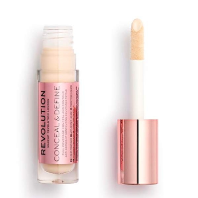 Corrector Líquido Conceal & Define Makeup Revolution C0.3#F1e6d8