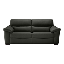 Natuzzi Editions - Sofá De Piel De 3 Plazas Monza Natuzzi Acero en oferta