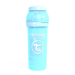 Twistshake - Biberón Anticólico Tetina Silicona (260 Ml.) Azul Pastel en oferta