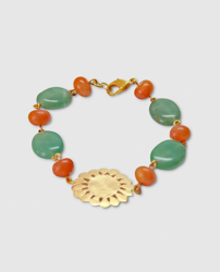 L. A. Cano - Pulsera Precolombina Morado Y Rosa en oferta