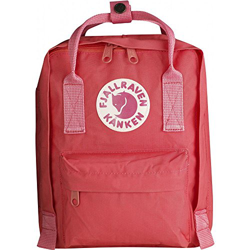 Fjällräven - Mochila Unisex Kanken Mini 23561 De Vinilo Impermeable En Color Salmón características