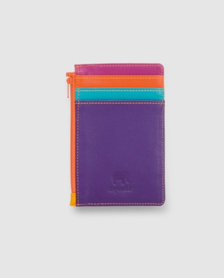 Mywalit - Tarjetero Con Monedero En Napa Multicolor