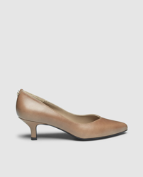 Compra Zendra Basic - Zapatos De Salón De Mujer De Piel En Color Topo mejor precio - Shoptize