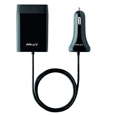 Cargador de coche familiar PNY 4 USB 29W
