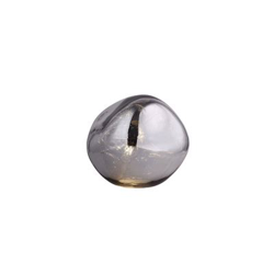 Lámpara de mesa de vidrio Lumineca,  plata, 36x32 cm - 50231021690675 en oferta