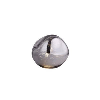 Lámpara de mesa de vidrio Lumineca,  plata, 36x32 cm - 50231021690675