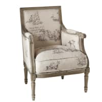 Butaca estampada de lino Casanova | Maisons du Monde características