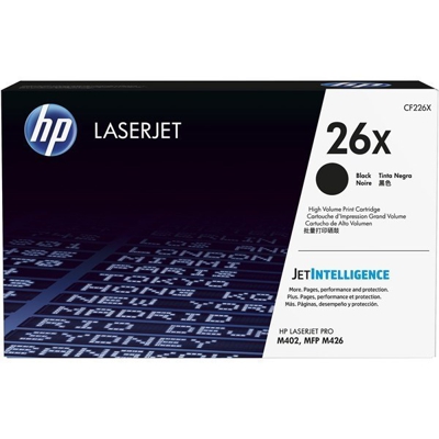 HP CF226X 26X High Yield Toner Cartridge - Black