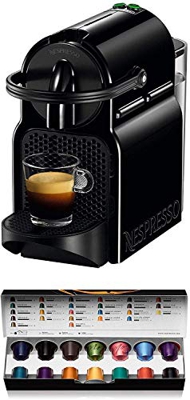 Nespresso EN80.B De'Longhi Inissia  - Cafetera monodosis de cápsulas Nespresso, 19 bares, apagado automático, color negro