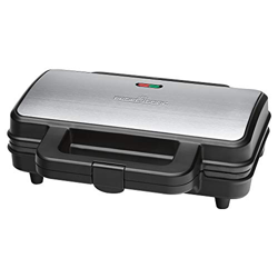 ProfiCook ST 1092 Sandwichera para 2 sándwiches grandes americanos, 900 W, Acero Inoxidable/Negro características