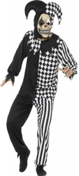 Smiffy's Creepy Jockey Jester Men Costume black-white L características