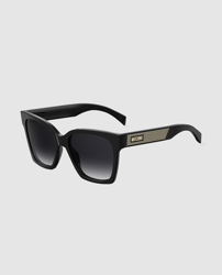 Moschino - Gafas De Sol De Mujer Mariposa De Acetato En Negro Con Detalle Dorado en oferta
