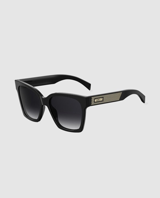 Moschino - Gafas De Sol De Mujer Mariposa De Acetato En Negro Con Detalle Dorado