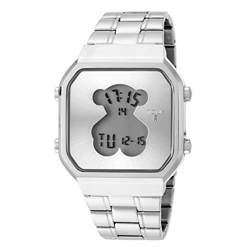 Tous - Reloj De Mujer D-Bear Digital De Acero Plateado en oferta