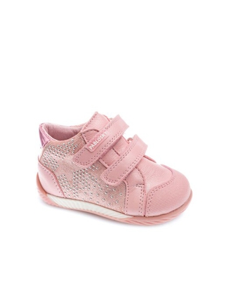 Pablosky - Botas De Bebé Niña En Rosa Con Doble Velcro