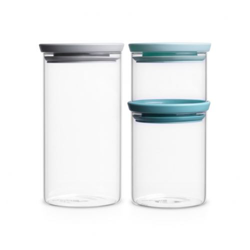 Tarros de vidrio Brabantia 0,3; 0,6 y 1 L Kit características