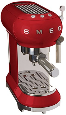 Cafetera Expresso SMEG Años 50 ECF01RDEU Rojo