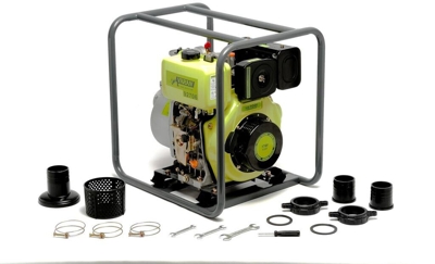 Bomba de agua diésel motobomba 3\ 305cc 6.6cv, 833 litros/minuto, 25m altura máx.