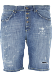 Dondup Shorts para Hombre, Pantalones Cortos Baratos en Rebajas, Azul Vaquero, Algodón, 2017, 47 48 49 precio